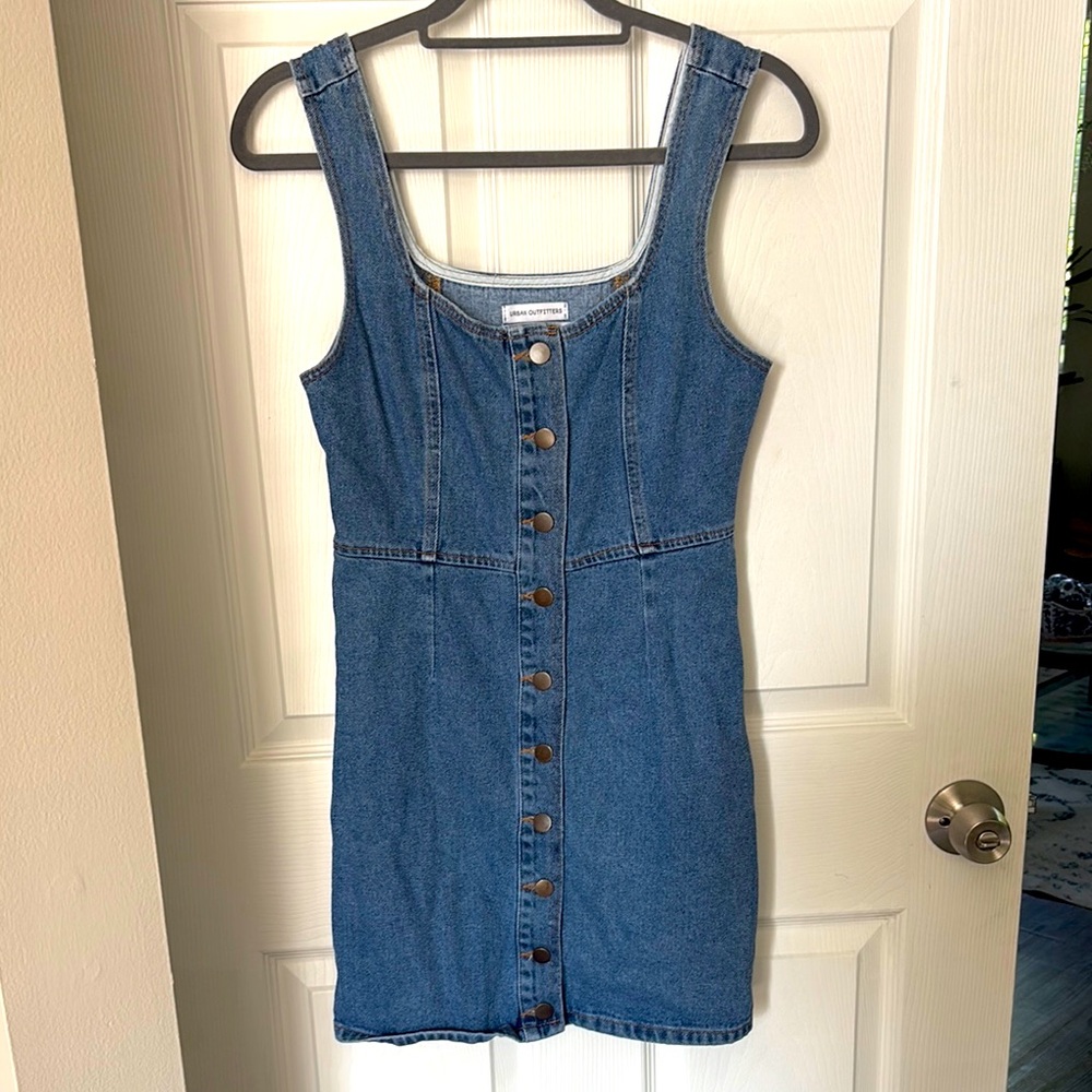 💙Urban Outfitters Denim Button-Down Dress